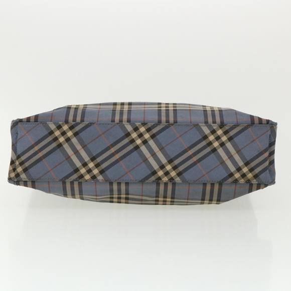 BURBERRY Nova Check Hand Bag Nylon Blue Auth hs1653 - Picture 5 of 16